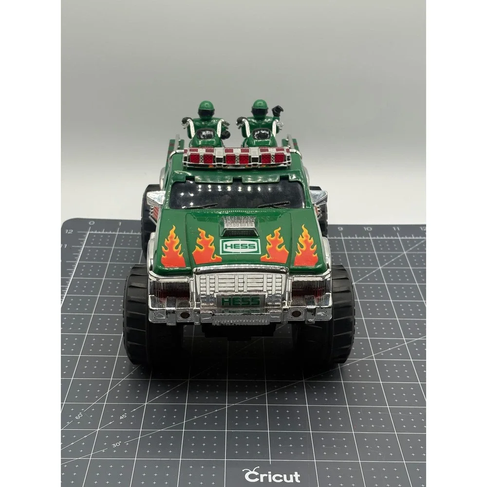 Hess 2007 Monster Truck with Two Motorcycles and Riders Toy Vehicle Set
